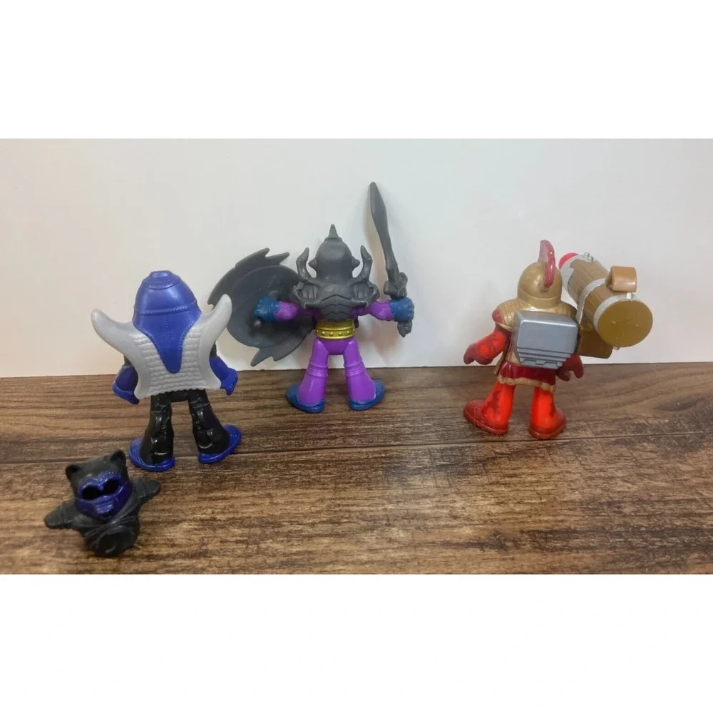 Lot of 3 Imaginext Knight Figures Armor Masks Shield Sword Moon